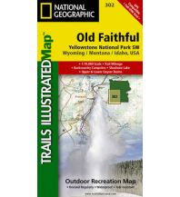 Wanderkarten Nord- und Mittelamerika Trails Illustrated Map 302, Yellowstone Lake 1:70.000 National Geographic - Trails Illustrated