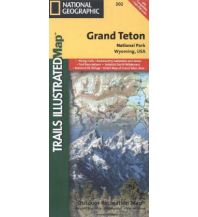 Road Maps North and Central America Trails Illustrated Wanderkarte 202, Grand Teton National Park 1:80.000 National Geographic - Trails Illustrated