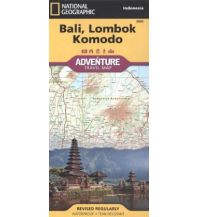 Straßenkarten Bali, Lombok, Komodo National Geographic Society Maps