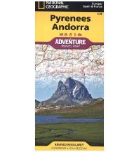 Road Maps Spain Pyrenees, Andorra, France, Spain National Geographic Society Maps