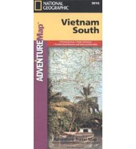 Straßenkarten Asien Vietnam South National Geographic Society Maps