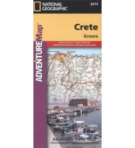 Road Maps Greece Crete, Greece National Geographic Society Maps
