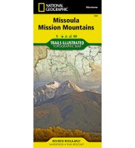 Hiking Maps North and Central America National Geographic Map 724 USA - Missoula, Mission Mountains 1:70.000 National Geographic - Trails Illustrated