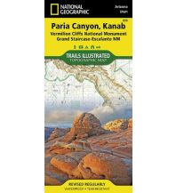 Wanderkarten USA 859 National Geographic Map USA Utah/Arizona - Paria Canyon, Kanab 1:75.000 National Geographic - Trails Illustrated