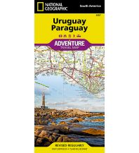 Road Maps National Geographic Adventure Map - Uruguay Paraguay 1: 1.250.000 National Geographic Society Maps