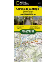 Long Distance Hiking NG Kartenheft 4005, Camino de Santiago - Camino Francés 1:50.000 National Geographic - Trails Illustrated
