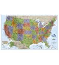 America USA Explorer laminated 1:6.396.000 National Geographic Society Maps