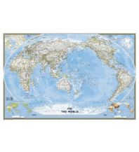 Poster und Wandkarten World Classic - Pacific Centered laminated 1:36.384.000 National Geographic Society Maps