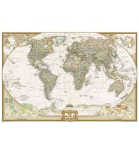 World Maps National Geographic Wall Map Wandkarte - World Political Antique (executive) 1:45.500.000 National Geographic Society Maps