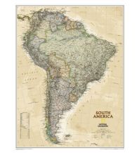 Poster und Wandkarten America South laminated 1:11.121.000 National Geographic Society Maps