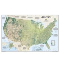 Poster and Wall Maps USA physical laminated 1:5.429.000 National Geographic Society Maps