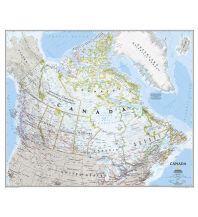 America Canada Classic laminated 1:6.500.000 National Geographic Society Maps