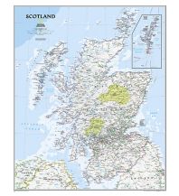Poster and Wall Maps Scotland Classic laminated 1:650.000 National Geographic Society Maps