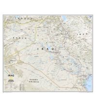 Poster and Wall Maps Iraq Classic laminated 1:1.778.000 National Geographic Society Maps