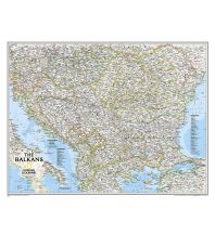 Poster and Wall Maps Balkan Classic laminiert 1:1.948.000 National Geographic Society Maps