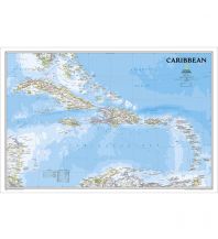 Poster and Wall Maps Caribbean Classic laminiert 1:3.293.000 National Geographic Society Maps