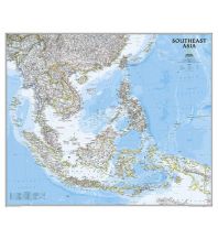 Asia Southeast Asia Classic laminated 1:6.500.000 National Geographic Society Maps