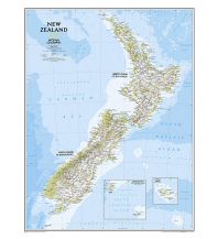 Poster und Wandkarten National Geographic Wandkarte New Zealand laminated 1:2.300.000 National Geographic Society Maps