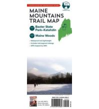 Hiking Maps USA Maine Mountains Trail Map 1:85.000 Appalachian Mountain Club Books