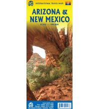 Straßenkarten Nord- und Mittelamerika Arizona & New Mexico 1:900.000 ITMB