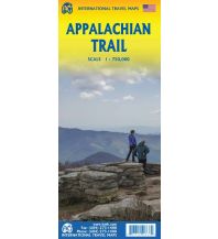 Hiking Maps Canada ITMB Travel Map Appalachian Trail 1:750.000 ITMB