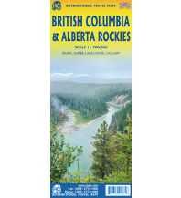 Straßenkarten Nord- und Mittelamerika ITMB Travel Reference Map British Columbia & Alberta Rockies 1:900.000 ITMB