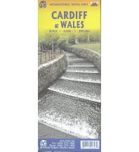 Straßenkarten Großbritannien ITMB Travel Map Cardiff & Wales 1:8.000 / 1:300.000 ITMB