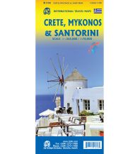 Road Maps Crete, Mykonos, and Santorini 1:265.000/1:70.000 ITMB