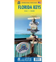 Road Maps North and Central America Florida Keys Travel Reference Map 1:120.000 ITMB