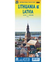 Straßenkarten Baltikum Lithuania & Latvia 1:500.000 ITMB