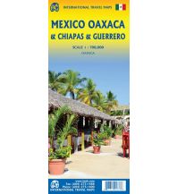 Straßenkarten Nord- und Mittelamerika Mexico Oaxaca  Chiapas  Guerrero 1.700.000 ITMB