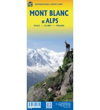 Road Maps Switzerland Mont Blanc & Alps 1:55.000 / 1:900.000 ITMB
