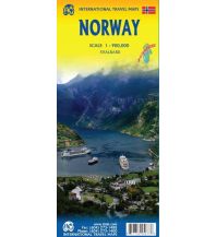 Straßenkarten ITMB Travel Map - Norway Norwegen 1:900.000 ITMB