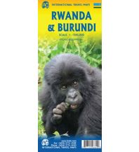 Road Maps Africa ITMB Travel Map - Rwanda & Burundi 1:300.000 ITMB