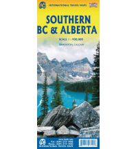 Road Maps ITMB Travel Map Kanada - Southern British Columbia & Alberta 1:1.000.000 ITMB