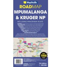 Straßenkarten Afrika Map Studio Road Map Südafrika Mpumalanga, Kruger NP & Panorama Route 1:200.000 Map Studio