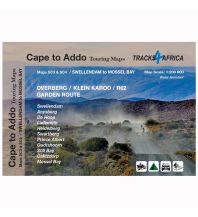 Straßenkarten Südafrika Tracks4Africa Strassenkarte Cape to Addo Touring Map SC3 & SC4 / Swellendam to Mossel Bay 1:200.000 Tracks 4 Africa