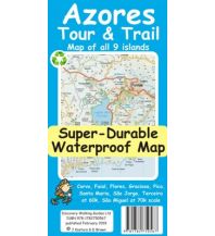 Wanderkarten Portugal Discovery super-durable waterproof Map Azores/Azoren 1:60.000 Discovery Walking Guides Ltd.