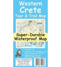 Wanderkarten Kreta Discovery super-durable waterproof Map Western Crete/West-Kreta 1:40.000 Discovery Walking Guides Ltd.