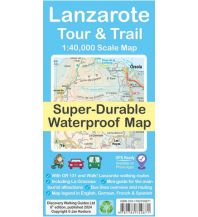 Wanderkarten Spanien Discovery Tour & Trail Map Lanzarote 1:40.000 Discovery Walking Guides Ltd.