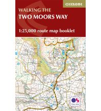Long Distance Hiking Two Moors Way Map Booklet 1:25.000 Cicerone