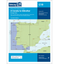 Imray Seekarten Spanien und Portugal Imray Seekarte C19 - A Coruna to Gibraltar 1:825.000 Imray, Laurie, Norie & Wilson Ltd.