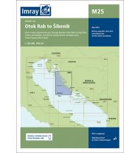 Nautical Charts Croatia and Adriatic Sea Imray Seekarte Kroatien M25 - Rab to Šibenik 1:220.000 Imray, Laurie, Norie & Wilson Ltd.