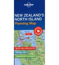 Straßenkarten Lonely Planet Planning Map - New Zealand's North Island Lonely Planet Publications