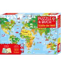 Kinderbücher und Spiele Puzzle & Buch: Städte der Welt Usborne Verlag