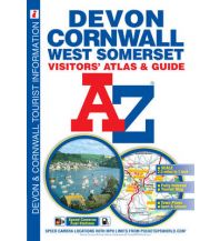 Straßenkarten A-Z Visitors' Atlas - Devon Cornwall West Somerset 1:158.400 A-Z from Collins