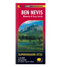Hiking Maps Scotland Superwalker Map XT25, Ben Nevis 1:25.000 Harvey Map