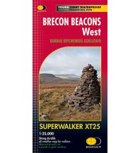 Wanderkarten Harvey Superwalker XT25 Großbritannien - Brecon Beacons West 1:25.000 Harvey Map
