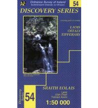 Hiking Maps Ireland OSi Discovery Map 54 Irland - Laois, Offaly, Tipperary 1:50.000 Ordnance Survey UK