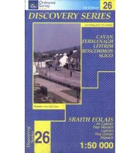 Hiking Maps Ireland OSi Discovery Map 26 Irland - Cavan Fermanagh Leitrim Roscommon Sligo 1:50.000 Ordnance Survey UK